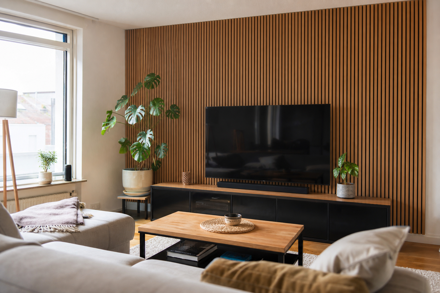 Akustikpaneele im Wohnzimmer